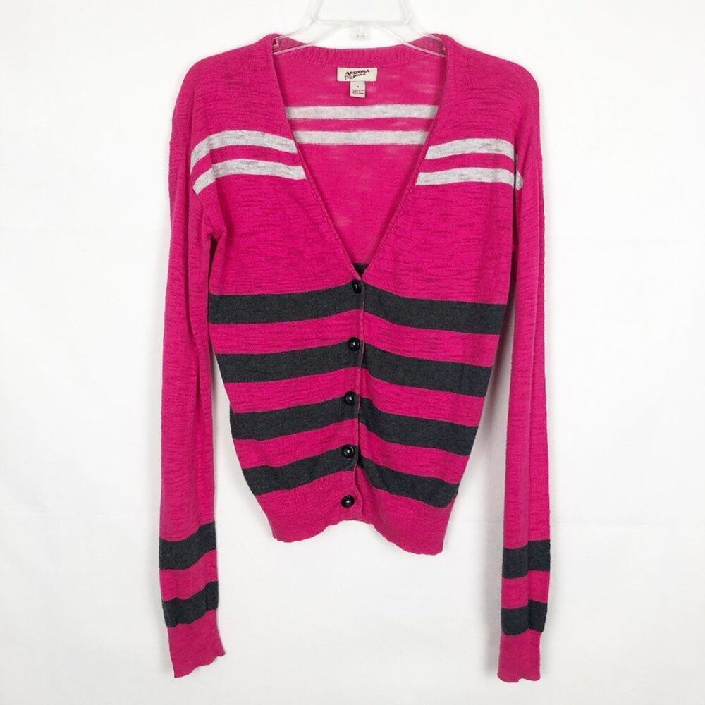 Arizona Cardigan Sweater Juniors M Y2K Cotton Academia Preppy Lightweight Grunge